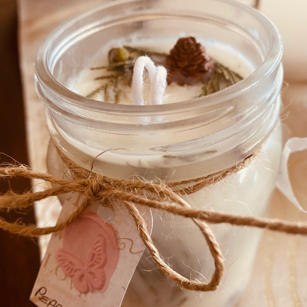 DIY|Organic Aromatic |Botanic Soy Candle |Essetial oil| - Picture 3 of 6